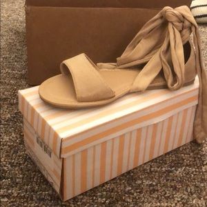 Lace up sandals- brand new